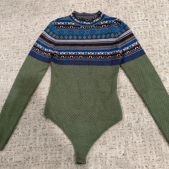NWOT Winter Warmer Evergreen Combo Bodysuit Size S - Picture 7 of 10